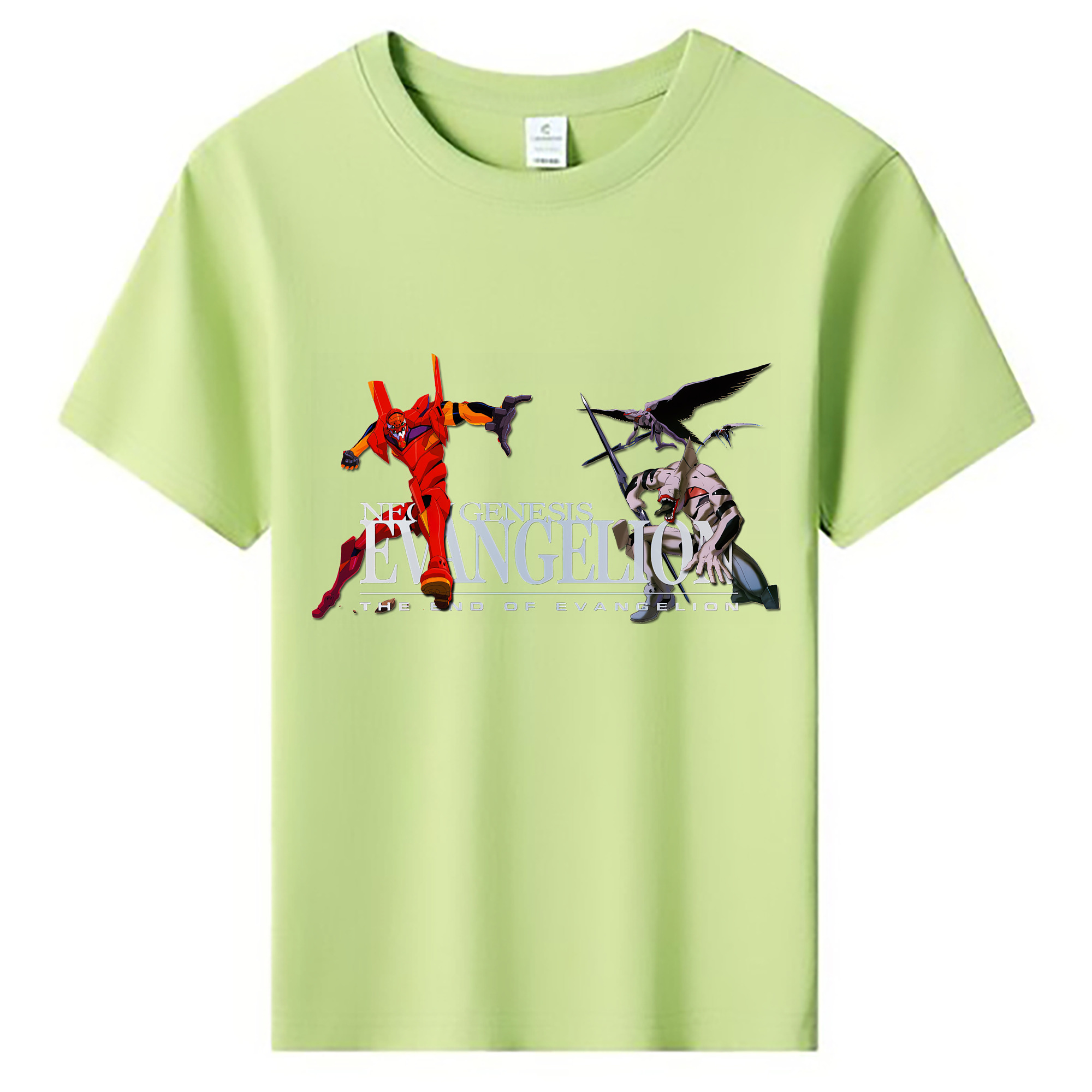 （画像用） EVA 新世紀エヴァンゲリオン 綿100％キッズTシャツ（フロントプリント）